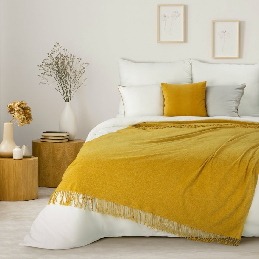 Eurofirany BLINK 28 throw blanket 130 x 170 cm Yellow – 3