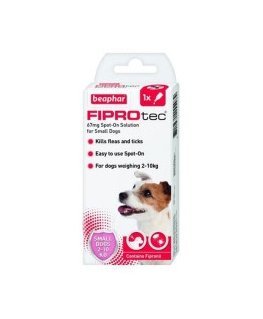 Flea, tick treatment for dogs : Beaphar Fiprotec dog, from 2 to