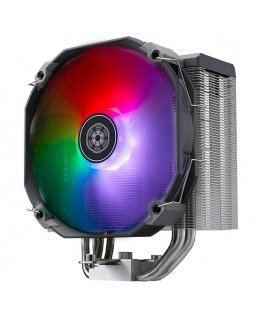Silverstone SST-ARV140-ARGB Tietokoneen jäähdytysjärjestelmä Suoritin Ilmanjäähdytin 14 cm musta, Harmaa 1 kpl