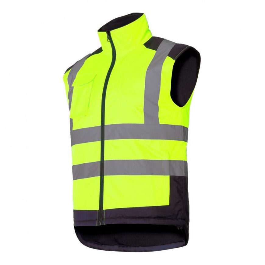 Lahti Pro Įspėjamoji dvipusė liemenė, Geltona, "2XL", CE, LAHTI – 2