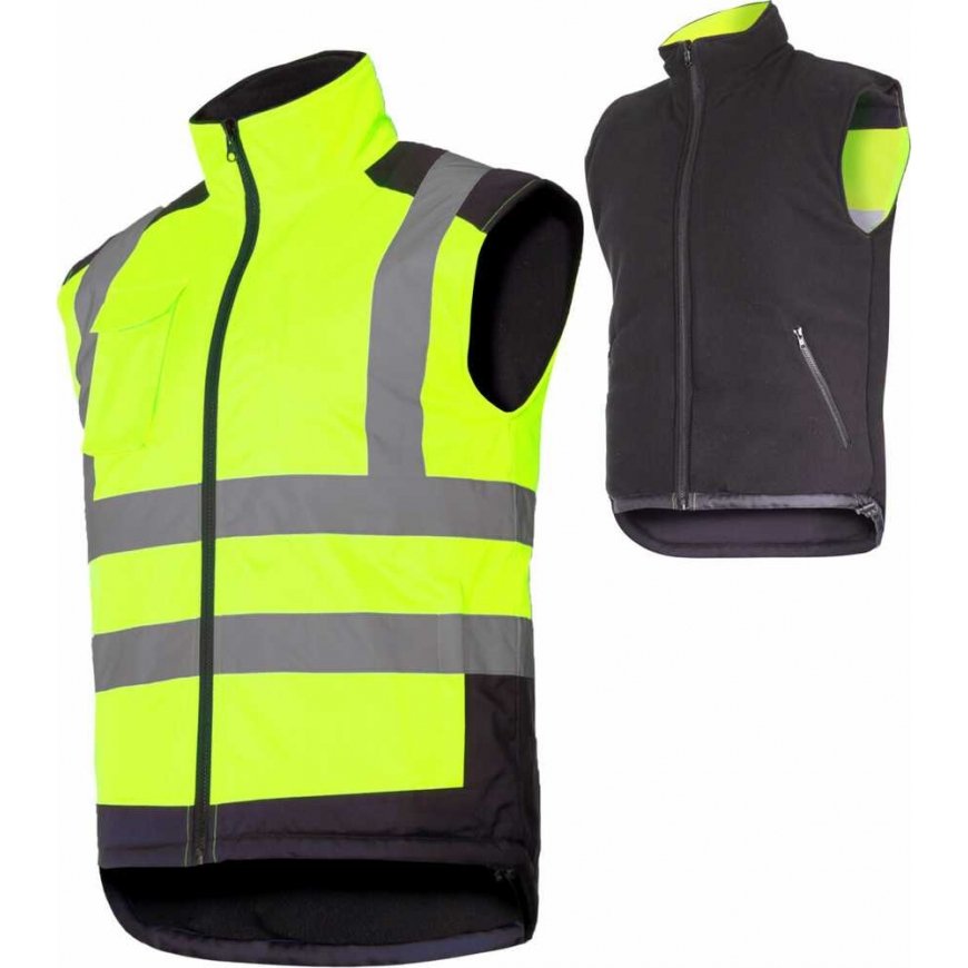 Lahti Pro Warning Reversible Vest, Yellow, "2XL", CE, LAHTI – 3