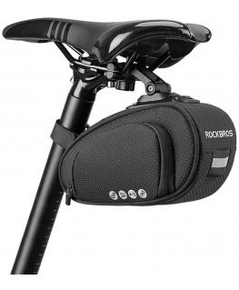 Rockbros Bike saddle bag with quick release, waterproof, black