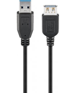 Goobay 95726 USB-kaapeli USB 3.2 Gen 1 (3.1 Gen 1) 5 m USB A musta