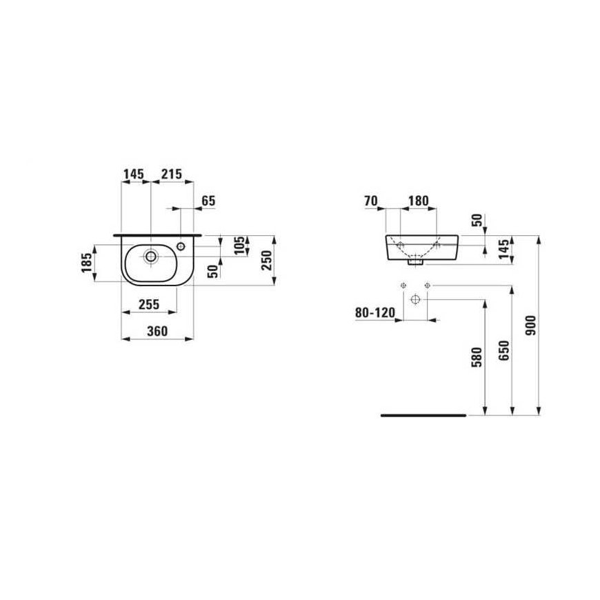 Laufen PRAUSTUV KOKABIN LUA 36X25X12 WHITE – 2