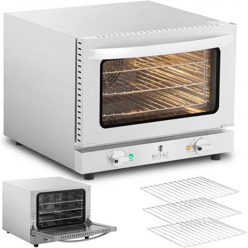 Royal Catering Convection oven, 3-level oven, Steel, 2150 W