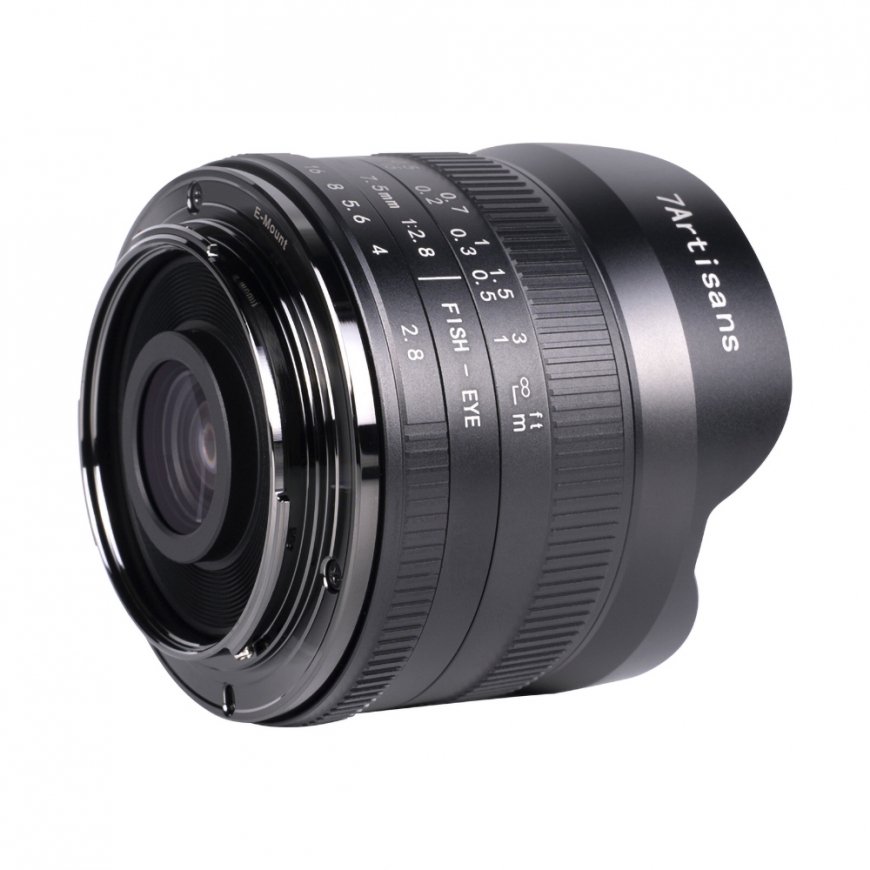 7Artisans 7.5mm F2.8 Mark II MILC musta – 3