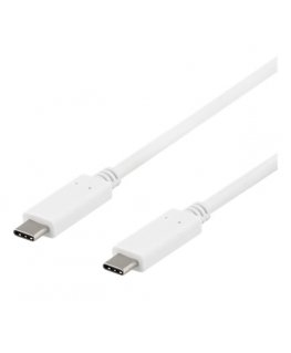 Deltaco USBC-1406 USB кабель 1 m USB 3.2 Gen 2 (3.1 Gen 2) Белый