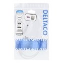 Deltaco USBC-1406 USB kabelis 1 m USB 3.2 Gen 2 (3.1 Gen 2) Balta Deltaco USBC-1406 USB kabelis 1 m USB 3.2 Gen 2 (3.1 Gen 2) Balta
