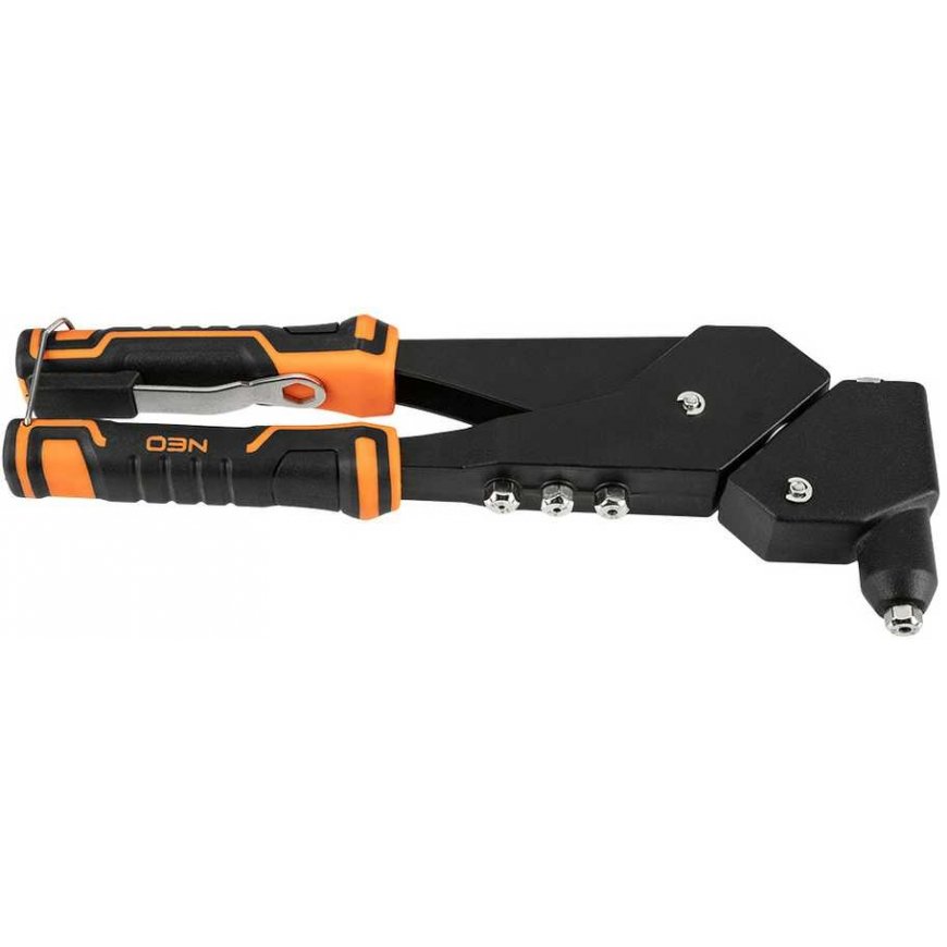 Neo Kniediukas plieno ir aliuminio kniedėms 2,4 / 3,2 / 4,0 / 4,8 mm, kelių padėčių – 2