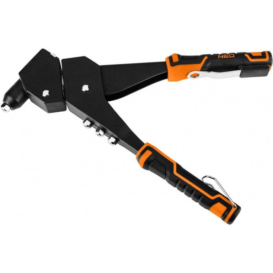 Neo Kniediukas plieno ir aliuminio kniedėms 2,4 / 3,2 / 4,0 / 4,8 mm, kelių padėčių – 3