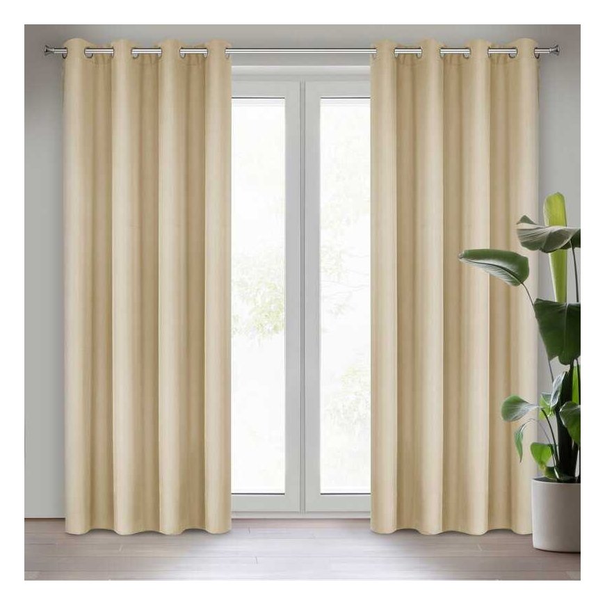 Eurofirany ZAS / RITA / BEIG 140X250 TRANS
