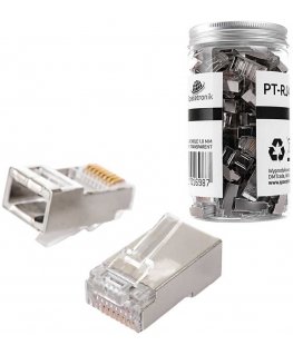 Spacetronik RJ45 tiesioginis cat5e FTP kištukas PT-RJ455FT-0 100 vnt.