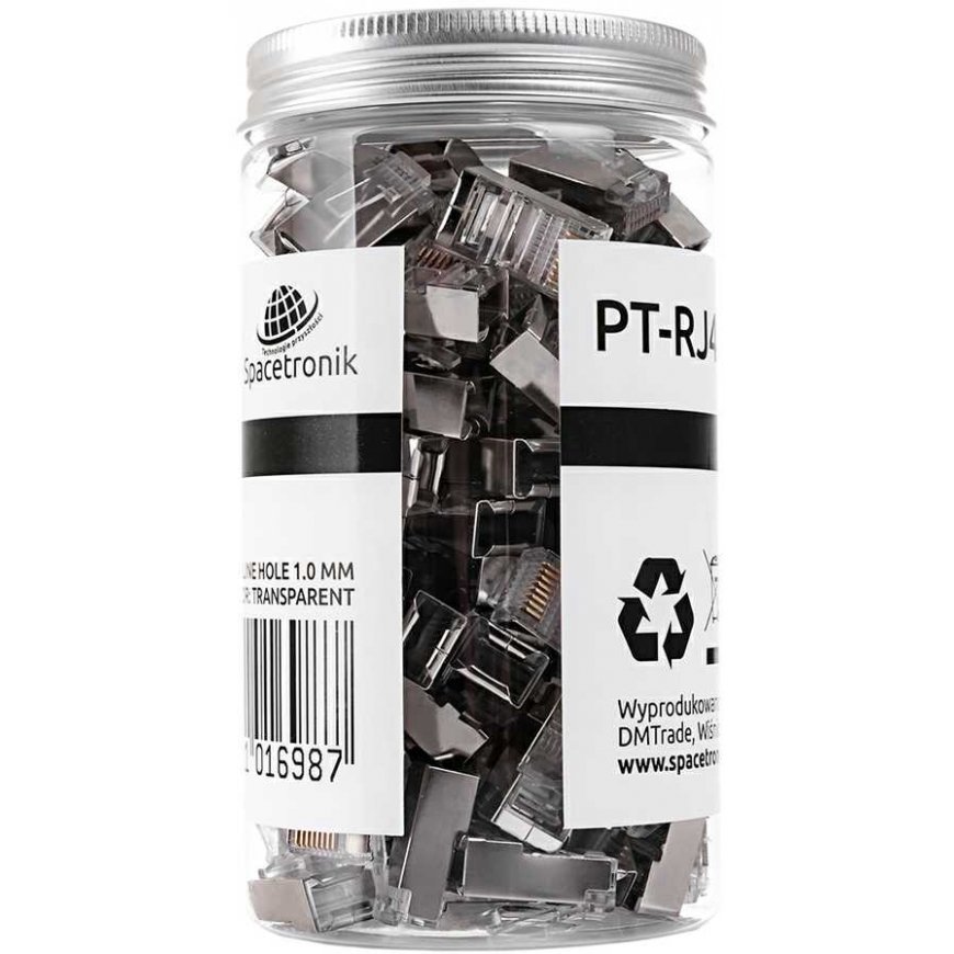 Spacetronik RJ45 direct cat5e FTP plug PT-RJ455FT-0 100 pcs. – 3