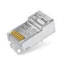 Spacetronik RJ45 direct cat5e FTP plug PT-RJ455FT-0 100 pcs. Spacetronik RJ45 direct cat5e FTP plug PT-RJ455FT-0 100 pcs.