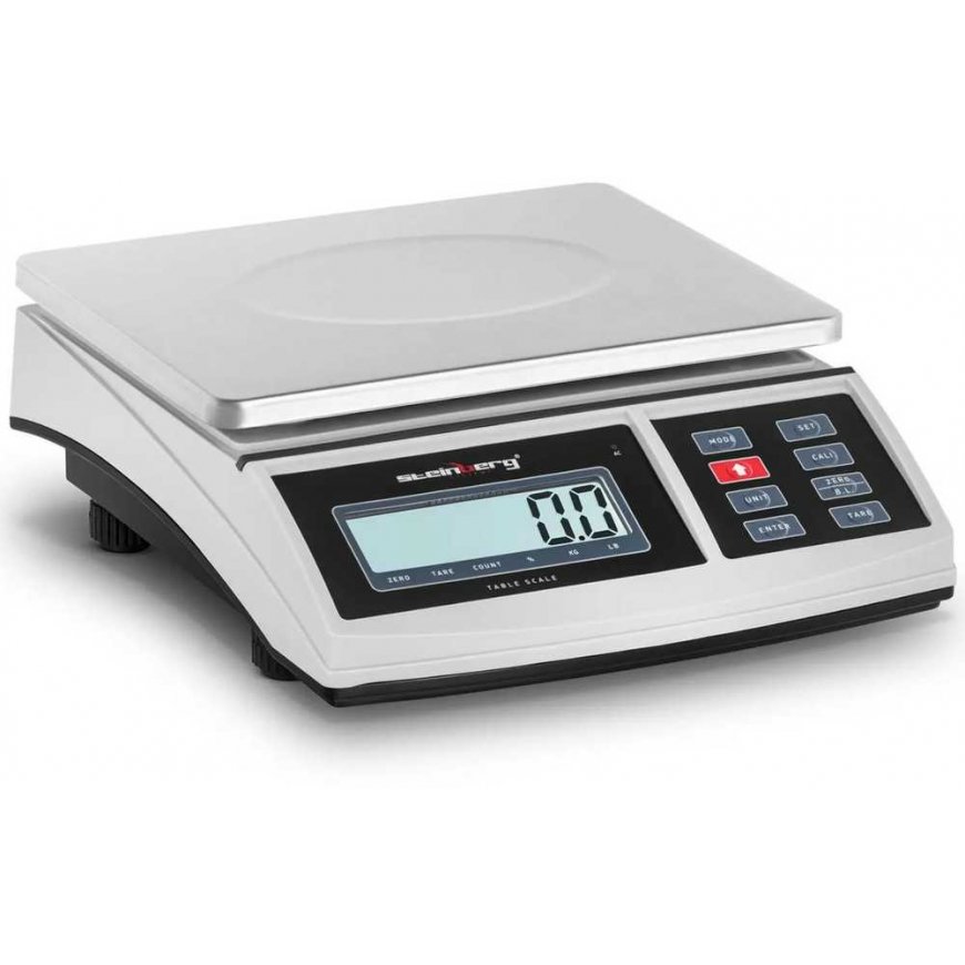 Virtuvinės svarstyklės Steinberg Systems LCD siuntinio pašto svarstyklės 21 x 27 cm 30 kg / 1 g – 2