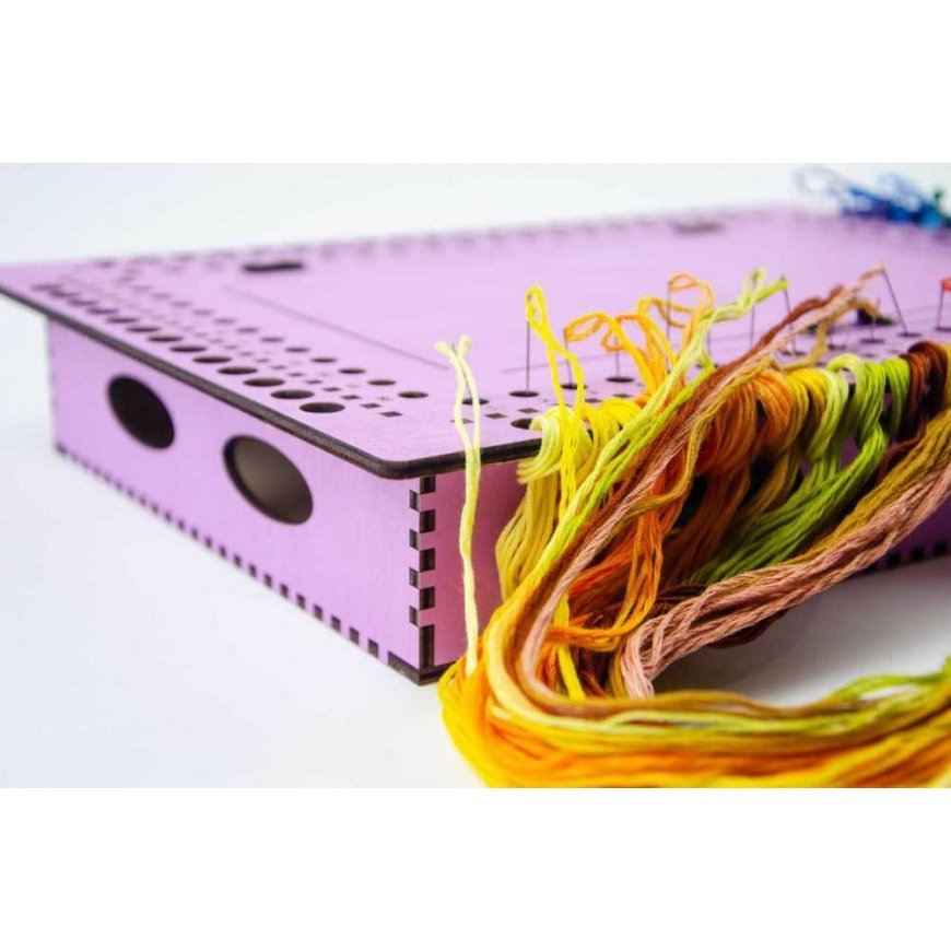 BOBKOV DENIS FOP, reg. No. 2893417695 Needle holder on a wooden base. Lavender, 66 holes OG-079 – 3