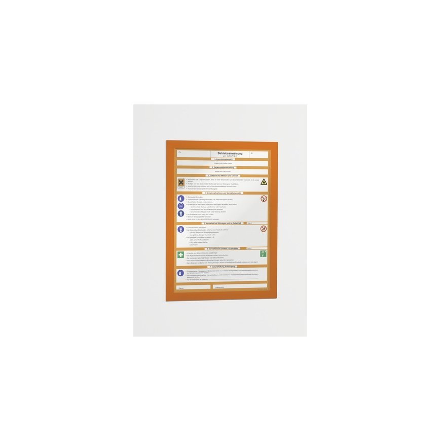 Durable DURAFRAME A4 магнитная рамка Оранжевый – 2