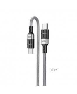 KAKUSIGA KSC-696 USB-C - USB-C charging cable 60W | 120 cm gray