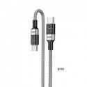 KAKUSIGA KSC-696 USB-C - USB-C charging cable 60W | 120 cm gray KAKUSIGA KSC-696 USB-C - USB-C charging cable 60W | 120 cm gray