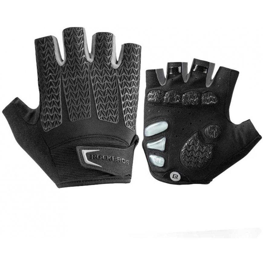 Rockbros Cycling gloves with gel inserts, size XXL, gray color – 2