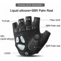 Rockbros Cycling gloves with gel inserts, size XXL, gray color Rockbros Cycling gloves with gel inserts, size XXL, gray color