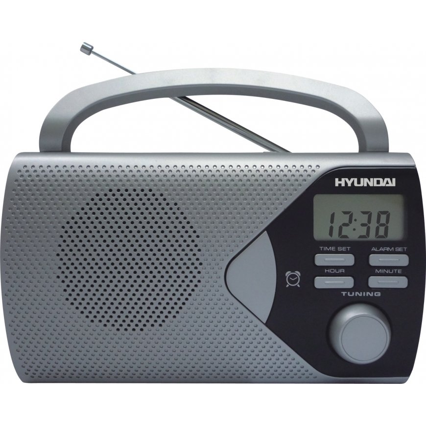 Hyundai PR 200S radio Portable Analog Grey