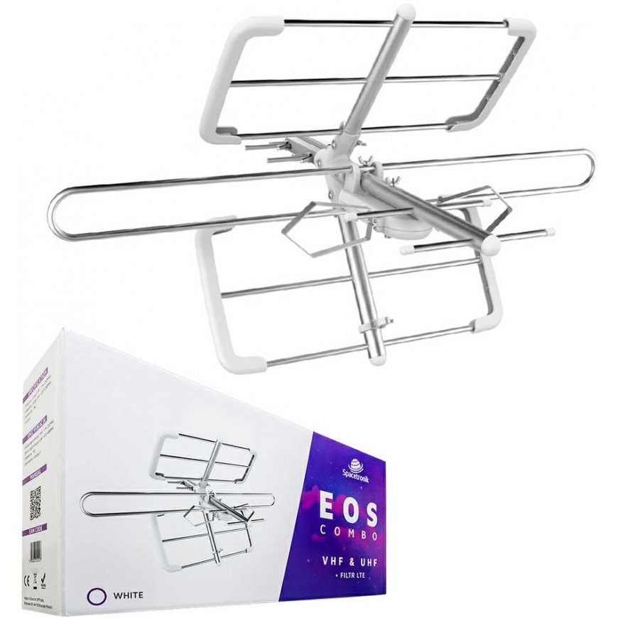 Spacetronik EDIT White DVB-T2 antenna Active