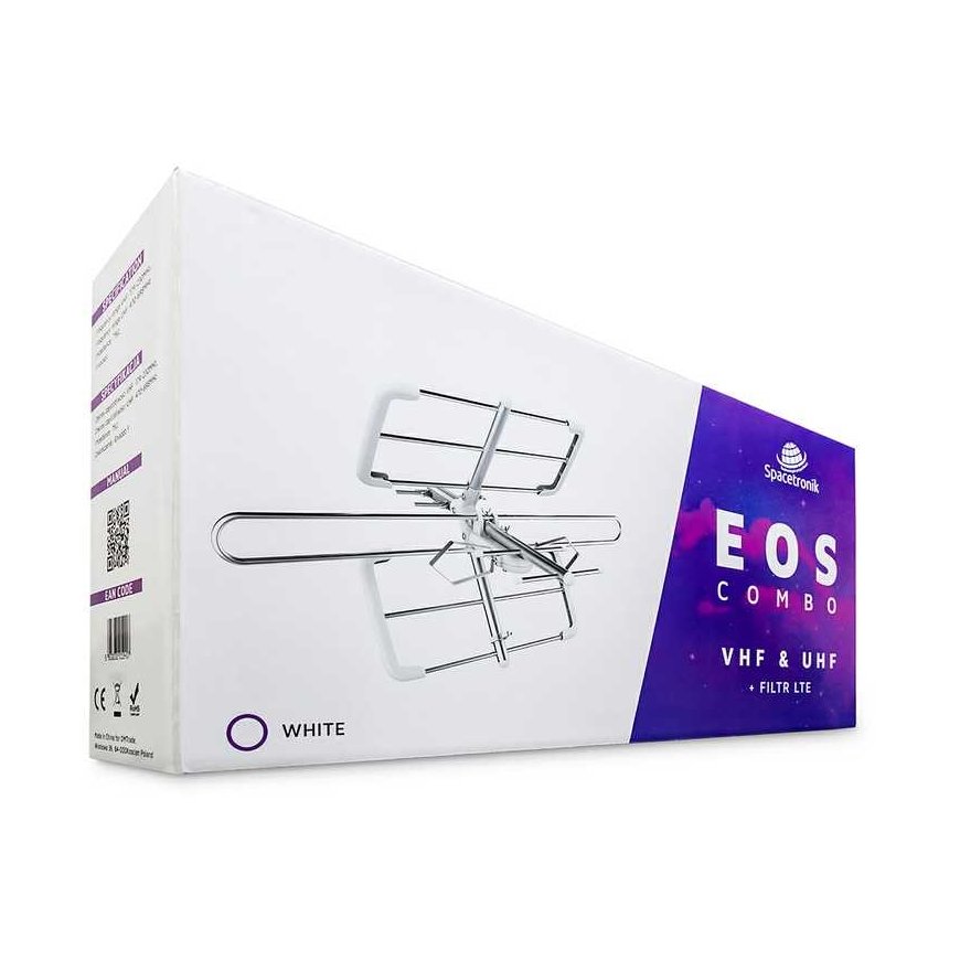 Spacetronik EDIT Balta DVB-T2 antena Aktyvi – 3