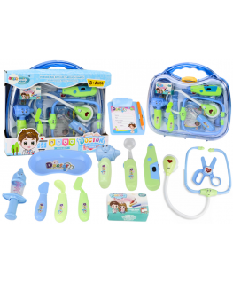 Lean Toys Small Doctor's Medicine Kit in Suitcase Glows with Blue Sounds