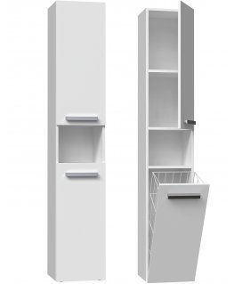 Topeshop NEL III BIEL bathroom storage cabinet White
