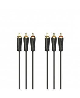 Hama 00205150 аудио кабель 1,5 m 3 x RCA Черный