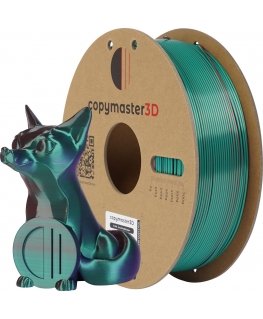 Copymaster3D Tri-Silk filament for 3D printer, 1.75 mm, green/lilac/copper
