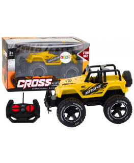 Lean Toys Toy Car Remote Controlled Off-Road Car RC 1:18 Yellow