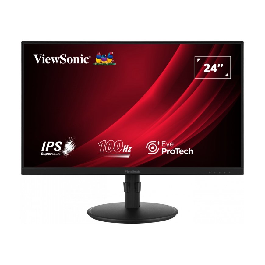 Viewsonic VG2408A-MHD tietokoneen litteä näyttö 61 cm (24") 1920 x 1080 pikseliä Full HD LED musta