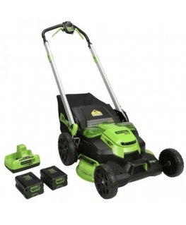 Battery self-propelled lawnmower Greenworks GD60LM61K4X 60 V 2x4.0 Ah battery.