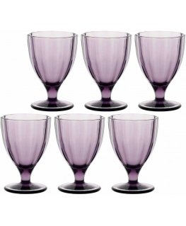 Rose&Tulipani set of 6 Amami glasses - Amethyst, 300 ml