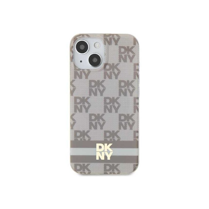 DKNY IML Plaid Solid Color Print Stripes MagSafe Case for iPhone 15/14/13 - Beige – 3