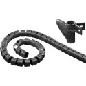 Deltaco LDR02 cable organizer Desk/Wall Cable flex tube Black 1 pc(s) Deltaco LDR02 cable organizer Desk/Wall Cable flex tube Black 1 pc(s)