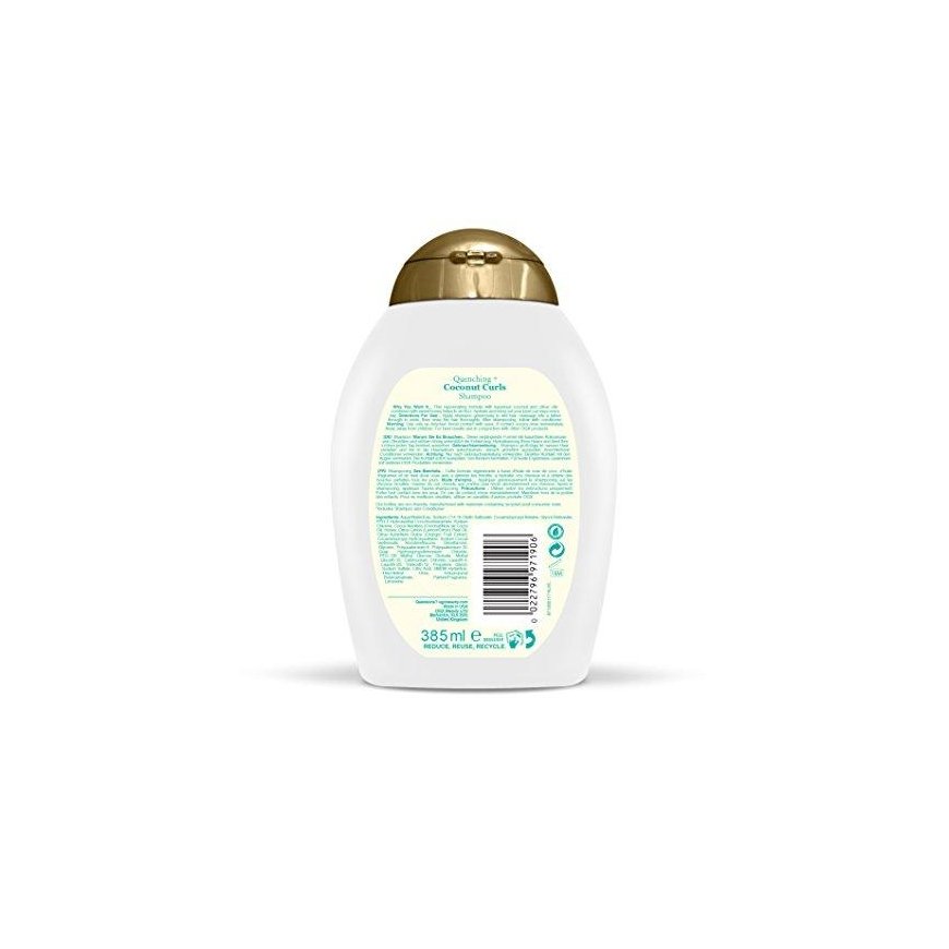 OGX Organix Cosmetix Quenching + Coconut Curls šampūnas garbanotiems plaukams 385 ml – 2