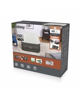 Bestway 69048 / 23 надувной матрас Одноместный матрас Серый, Белый Унисекс