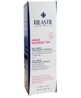 Rilastil Aqua Intense 72H Gel Intensive Moisturizing Kreminis, 40 ml