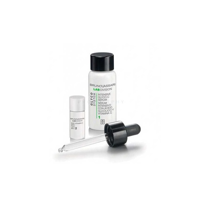Glyco Systems Set Bruno Vassari: Glyco System, Vitamin C, Illuminating, Lotion-Serum, For Face, 30 ml + Glyco System, Niacinamid