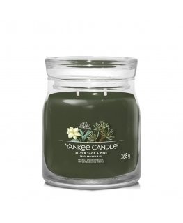 Yankee Candle Silver Sage & Pine vahaküünal Silinder Roheline 1 tk