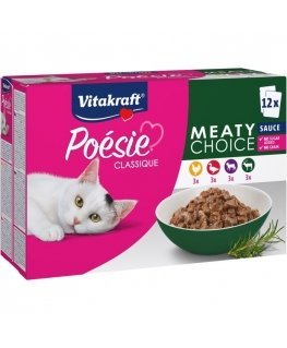 VITAKRAFT Poésie Classique Gaļas izvēle - mitrā kaķu barība - 12 x 85g