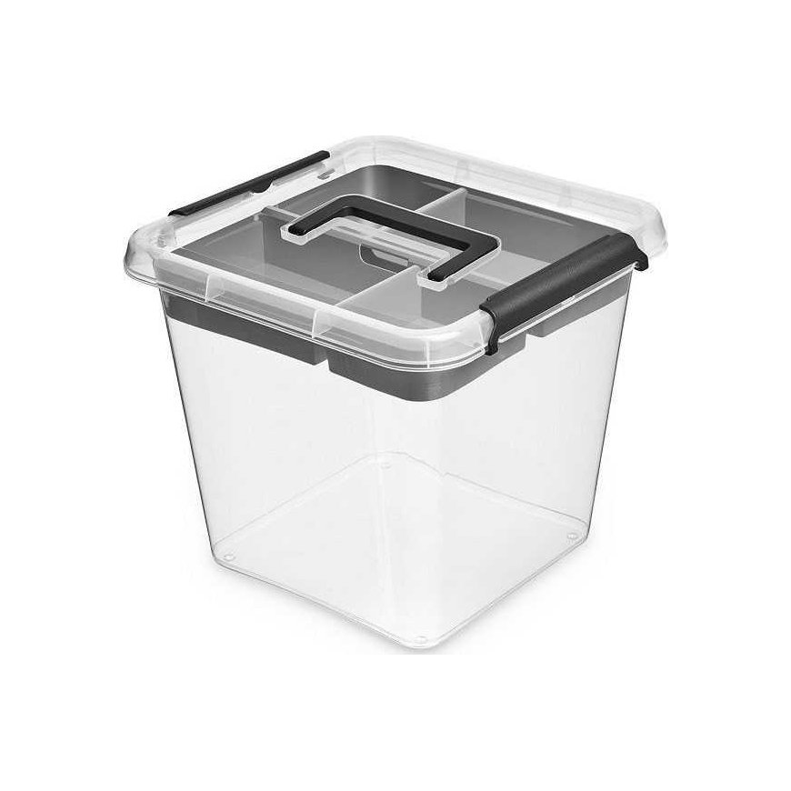 Orplast STORAGE BOX WITH LID AND HANDLE 29X29X26CM 13L – 3