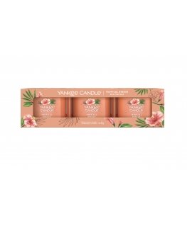 Yankee Candle Tropical Breeze wax candle Round Peach 3 pc(s)