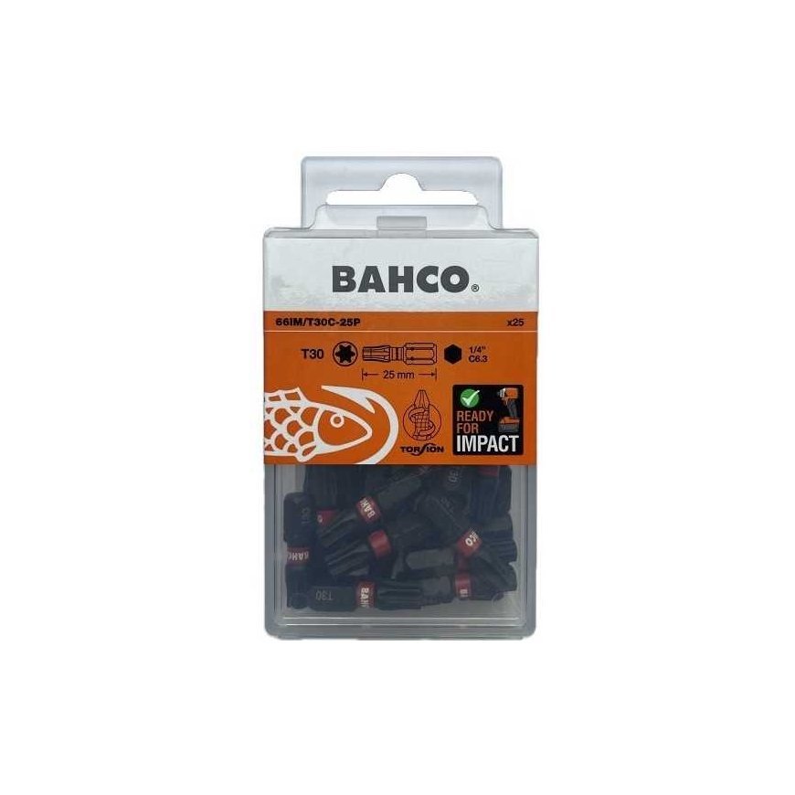 Bahco 25 pcs. 1/4" impact bits