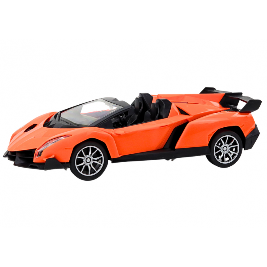 Lean Toys Car Remote Controlled Sports Car RC 1:16 Orange – 2