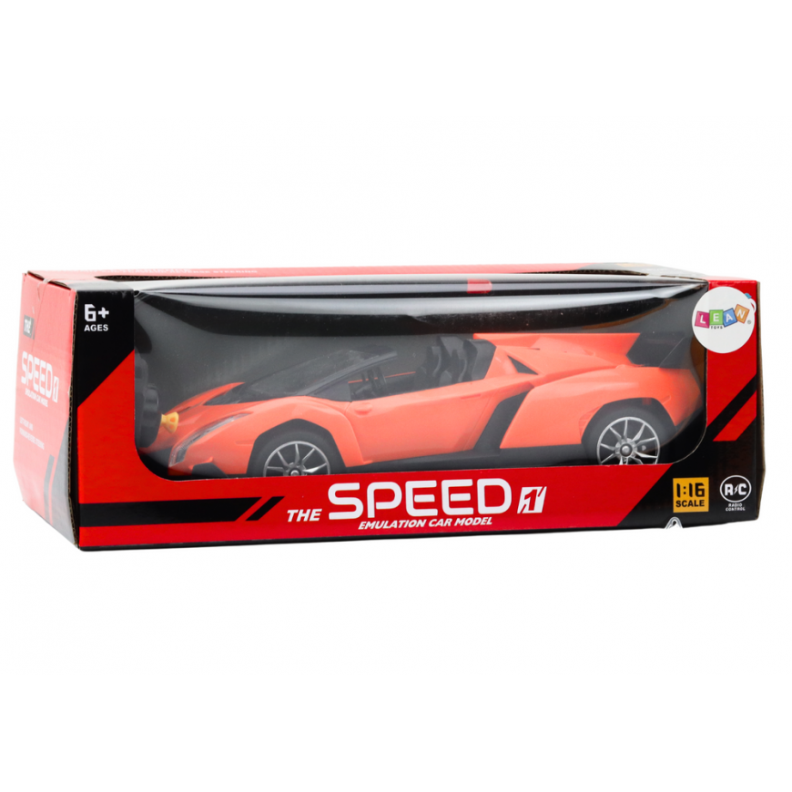 Lean Toys Car Remote Controlled Sports Car RC 1:16 Orange – 4
