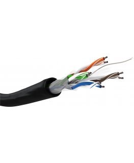 Goobay 57199 tinklo kabelis Juoda 100 m Cat6 U/UTP (UTP)